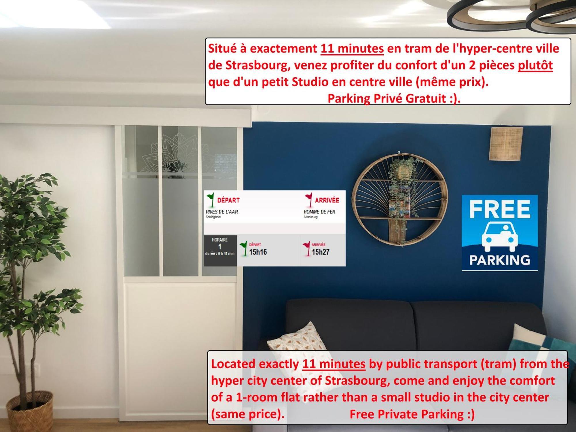 T2 - Tram Direct Strasbourg Centre Ville En 11 Min - Parking Gratuit Schiltigheim Kültér fotó